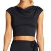 Vitamin A Celia Cap Sleeve Top In Black -Sunflair Verkaufsgeschäft 2RG ECB F
