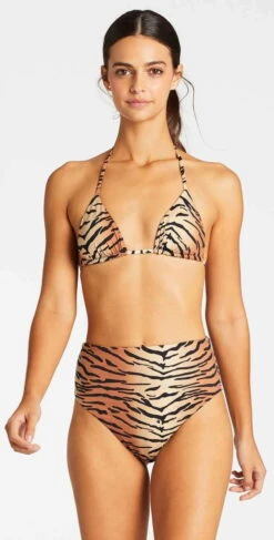 Vitamin A EcoLux Gia Reversible Triangle Bikini Top In Ziva