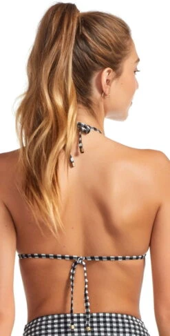 Vitamin A Gia Reversible Triangle Bikini Top In Vichy Black -Sunflair Verkaufsgeschäft 47TR VIB 904B VIB BACK 0111 T3