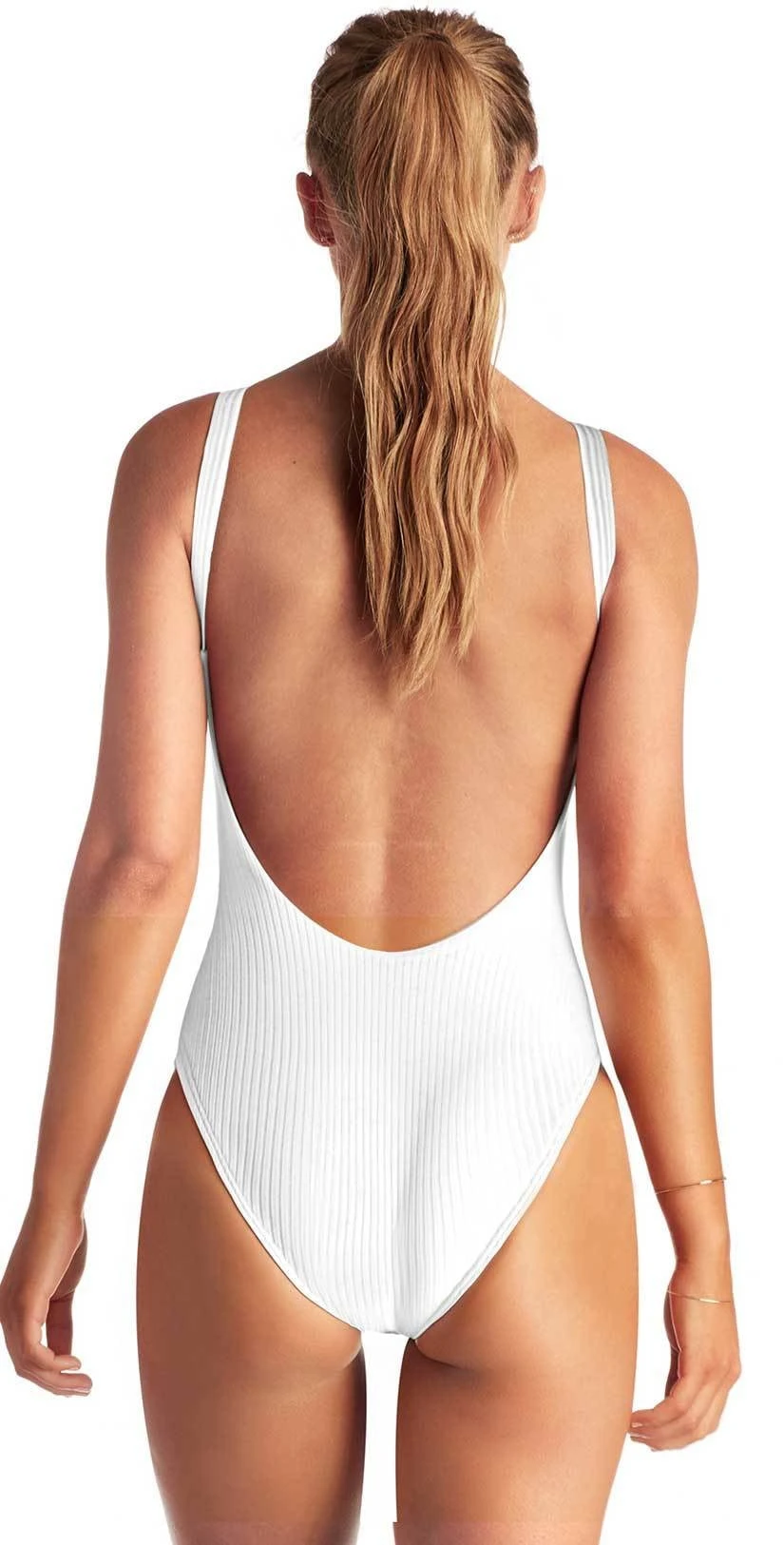 Vitamin A EcoRib Leah Full Coverage One Piece Swimsuit In White 4 Vitamin A EcoRib Leah Full Coverage One Piece Swimsuit In White – Bild 2