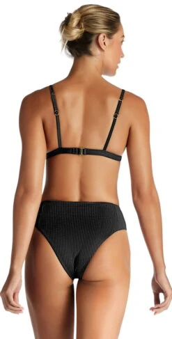 Vitamin A EcoRib Sienna High Waist Bottom In Black