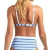 Vitamin A Lupe High Waist Bikini Bottom In Regatta Stripe