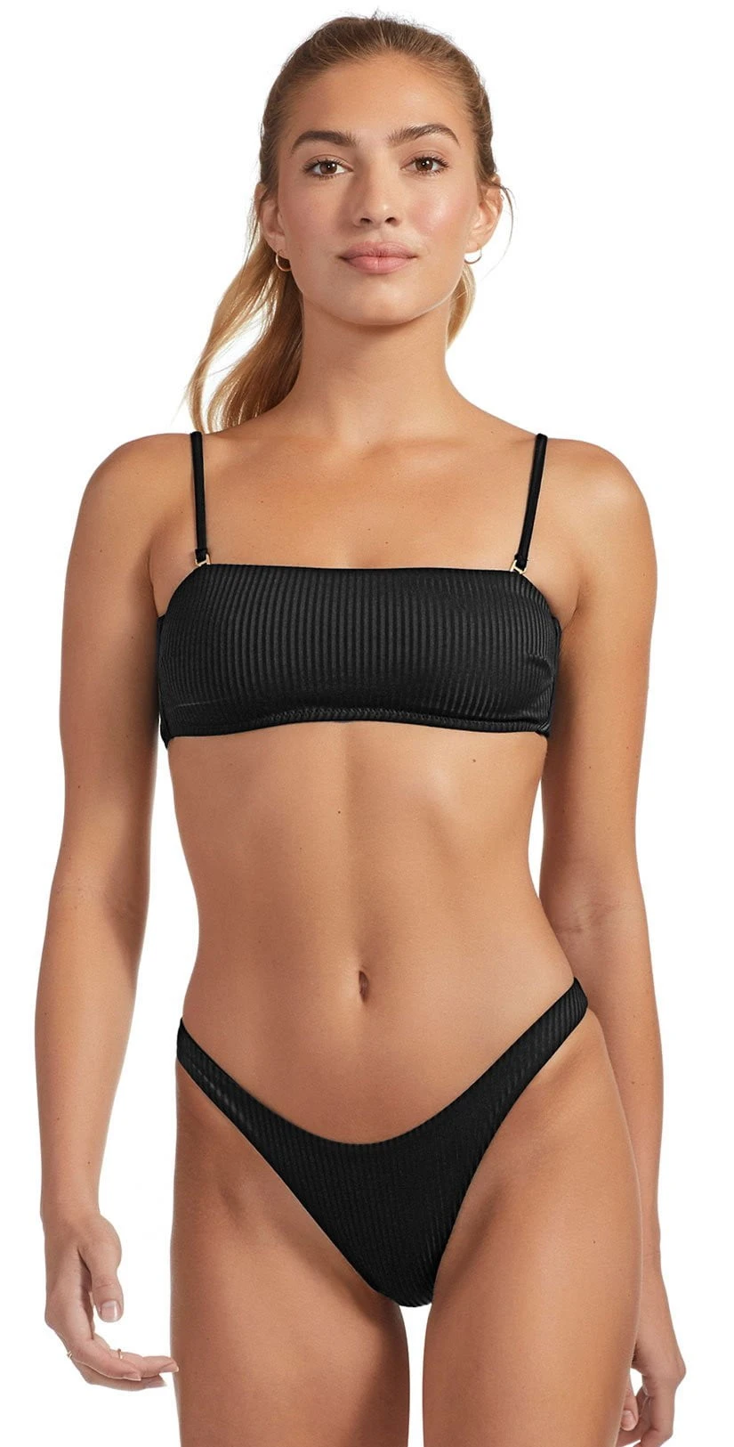Vitamin A EcoRib Mila Bikini Top In Black 3 Vitamin A EcoRib Mila Bikini Top In Black