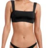 Vitamin A EcoLux Venus Bikini Top In Black -Sunflair Verkaufsgeschäft 909T black front