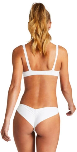 Vitamin A EcoLux Samba Ruched Back Bottom In White