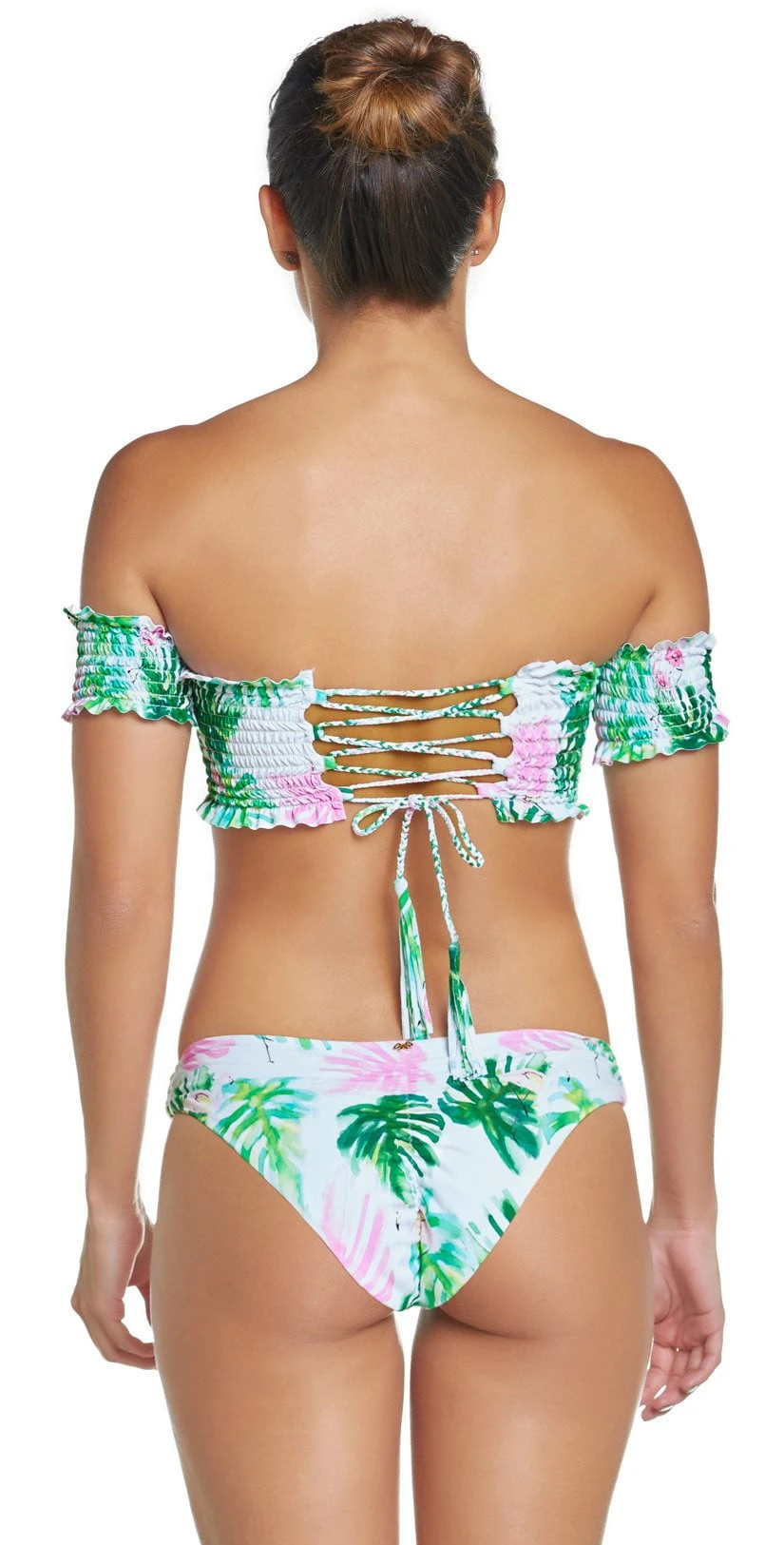 PilyQ Mingos Smocked Off The Shoulder Bikini Top 4 PilyQ Mingos Smocked Off The Shoulder Bikini Top – Bild 2