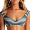 Vitamin A Capri Bikini Top In Grey Marin Stripe 88T MAG -Sunflair Verkaufsgeschäft Vitamin A Marin Stripe grey front 88T 167BF MAG 2926 Top Detail2