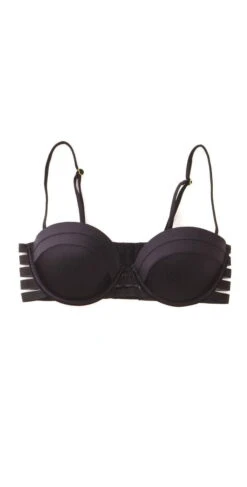 Beach Bunny Sheer Addiction Balconette Bikini Top In Black -Sunflair Verkaufsgeschäft black topsheeraddiction high waisted