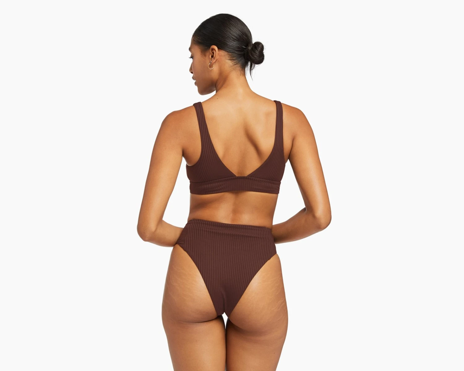 Vitamin A Sienna High Waist Bottom- Chocolate Ecorib 3 Vitamin A Sienna High Waist Bottom- Chocolate Ecorib