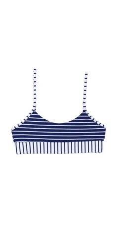 Beach Bunny Emerson Bralette In Navy And White -Sunflair Verkaufsgeschäft emersontopb18113t0b7 emerson stripe ps 6