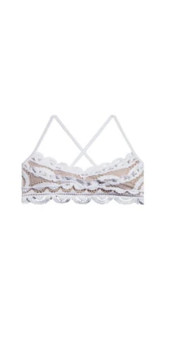 PQ Swim Water Lily Lace Bralette Top In White -Sunflair Verkaufsgeschäft front topWAT 131B WAT 251F