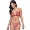 PQ Swim Remi Ruched Bandeau Top In Arcadia