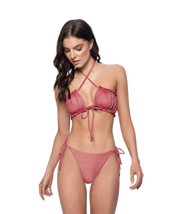 PQ Swim Remi Ruched Bandeau Top In Arcadia 3 PQ Swim Remi Ruched Bandeau Top In Arcadia