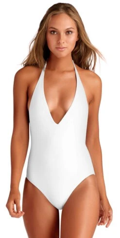 Vitamin A EcoLux Bianca One Piece Bodysuit In White 73M ECW